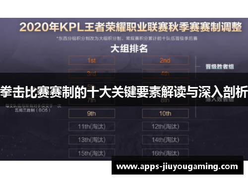 拳击比赛赛制的十大关键要素解读与深入剖析